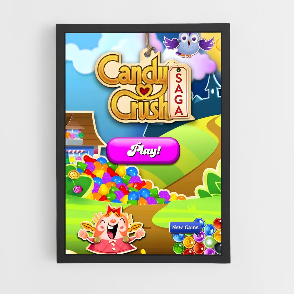 Poster Sucre Éternel – affiche Candy crush (vue 2)